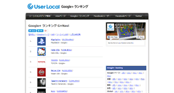 Desktop Screenshot of gplus.userlocal.jp